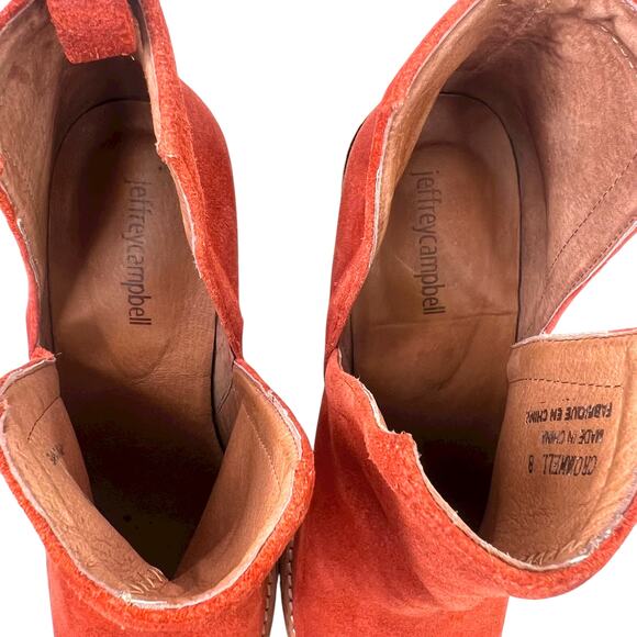 JEFFREY CAMPBELL for FP Comwell Ankle Boots in Rust Women's Size 8 - Picture 14 of 16